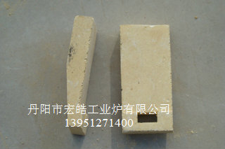 高鋁方頭插口擱絲磚